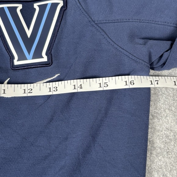 Villanova Wildcats Hoodie Womens Xs Blue NCAA Basketball Nike Dri Fit Full Zip - Picture 4 of 9